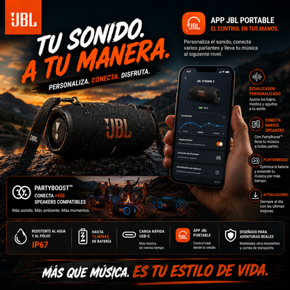 Parlante Xtreme 3 para disfrutar en cualquier lugar+ ENVÍO GRATIS 🚚