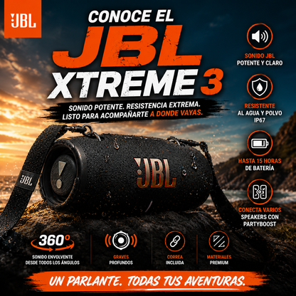 Parlante Xtreme 3 para disfrutar en cualquier lugar+ ENVÍO GRATIS 🚚