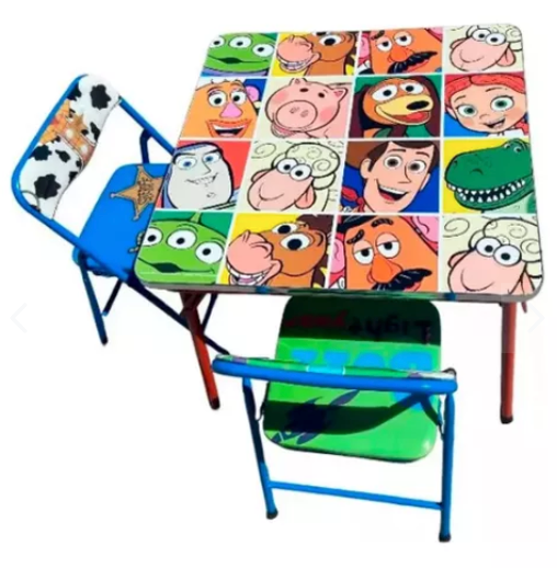 Mesa 2 Sillas Plegables Toy Story