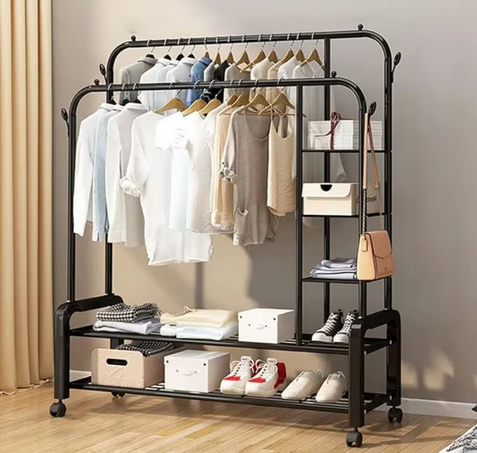 Perchero Metalico Doble Organizador