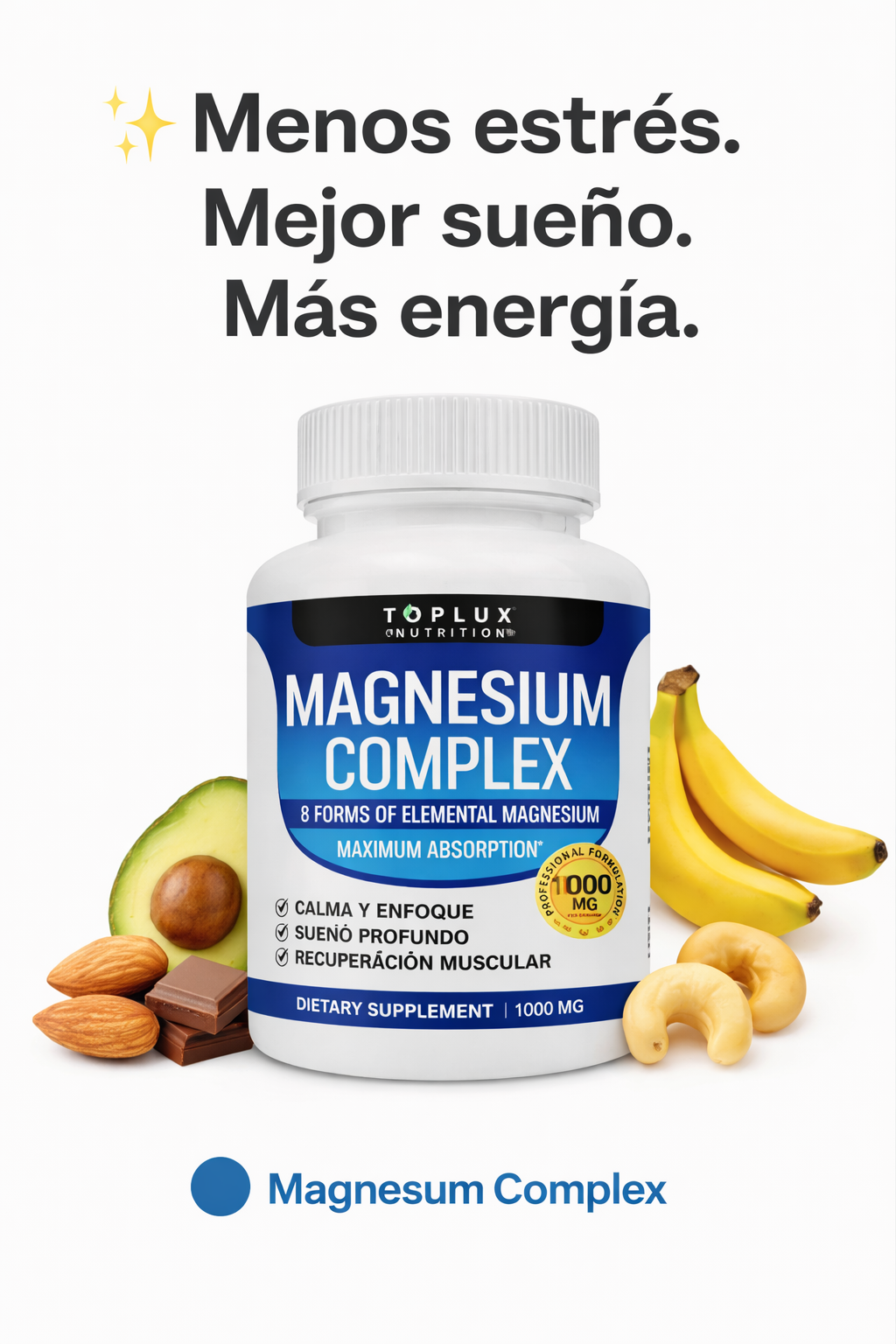 MAGNESIO COMPLEX 8 ELEMENTAL 1000 MG