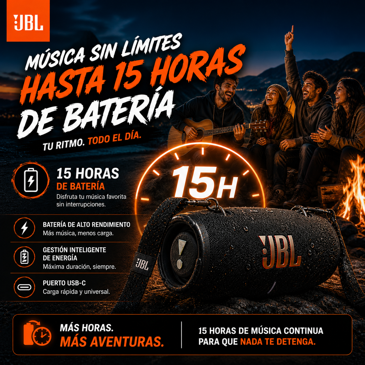 Parlante Xtreme 3 para disfrutar en cualquier lugar+ ENVÍO GRATIS 🚚