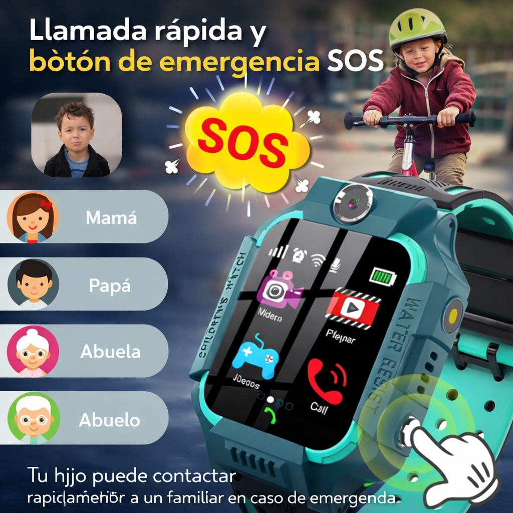 Smartwatch T55 para niños-Conectados y seguros en todo momento