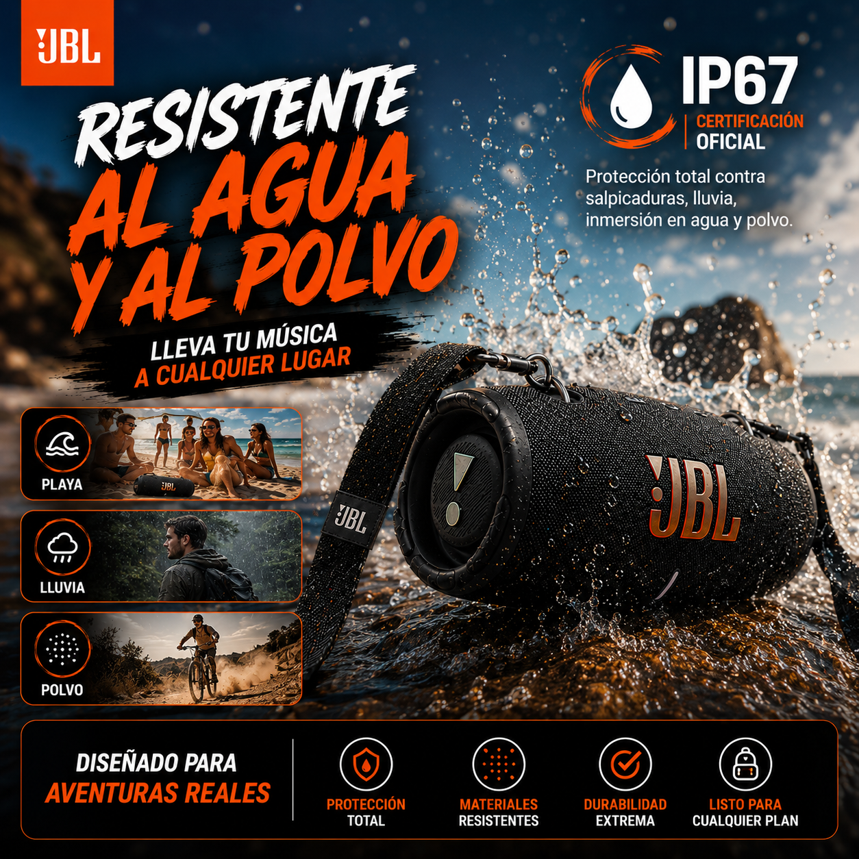 Parlante Xtreme 3 para disfrutar en cualquier lugar+ ENVÍO GRATIS 🚚