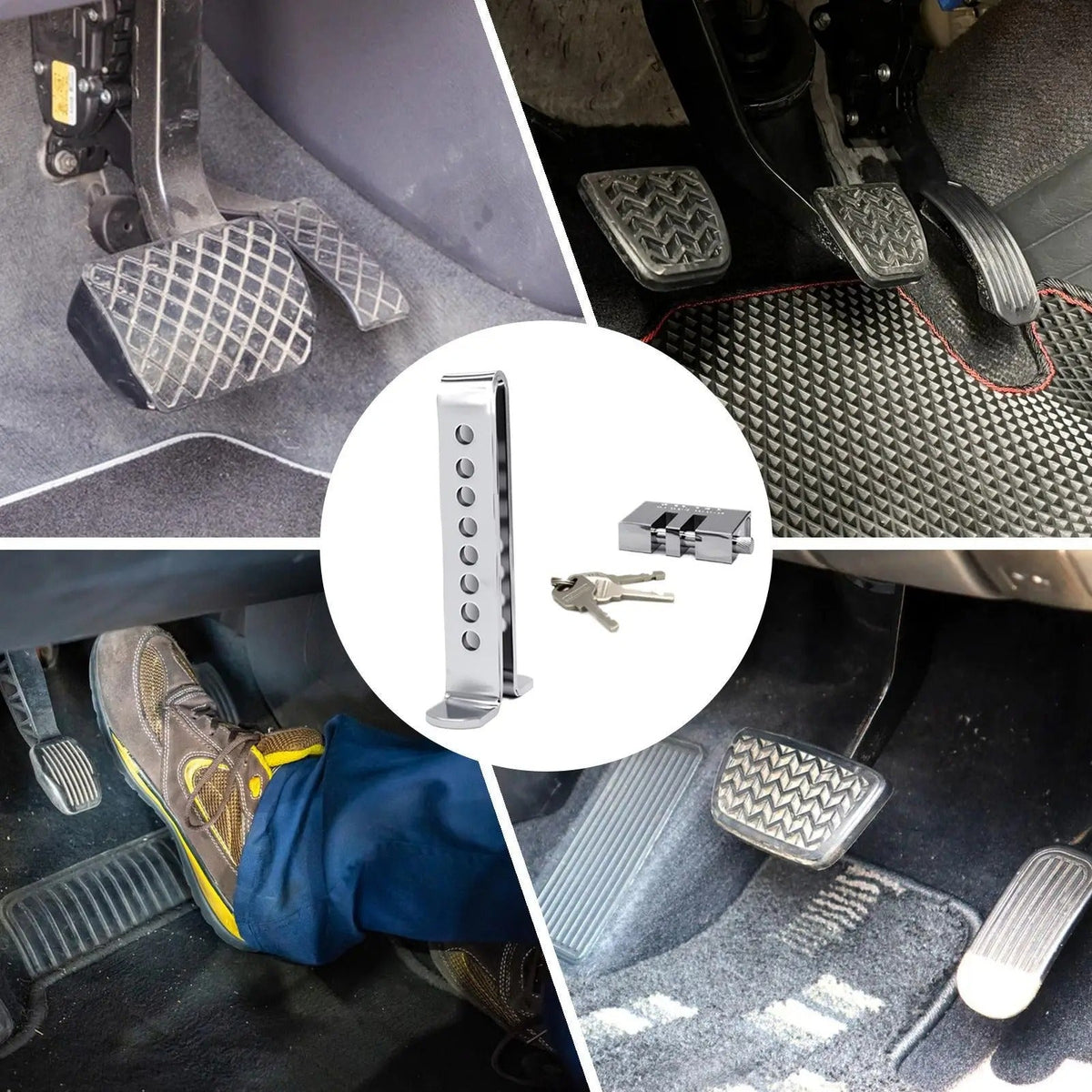 TRABA PEDAL  ANTIRROBO AUTOMÓVIL